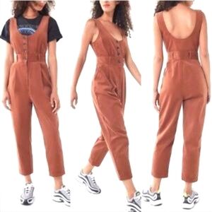 Urban Outfitters Little Lies Corduroy Sleeveless Jumpsuit Womens size 0 Overalls